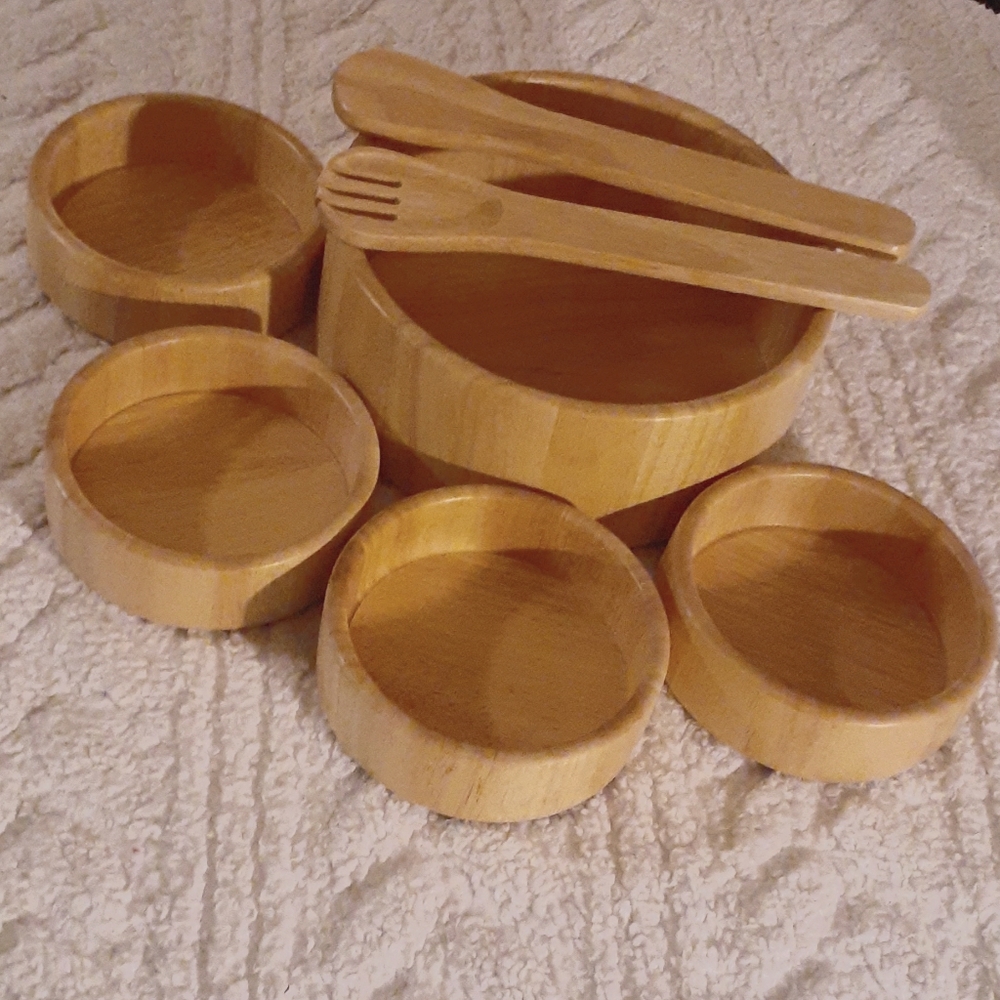 Lipper Beechwood 7 pc salad set - New in Box -